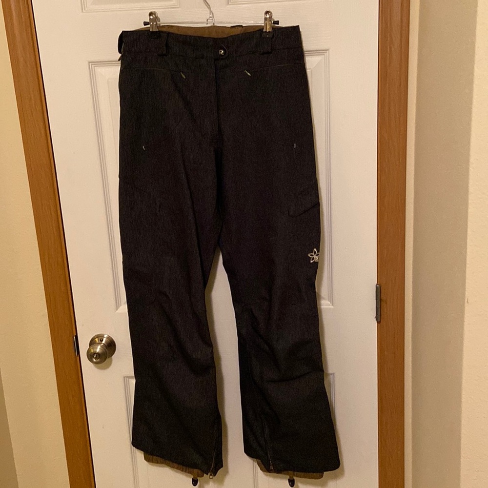 Rossignol Gore-Tex charcoal denim ski snow snowboard pants size M snowboarding